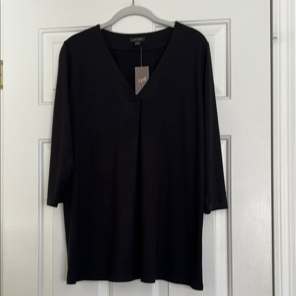 J.Jill 3/4 Sleeve Wearever V-Neck Tunic